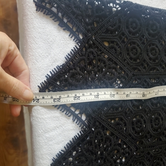 Anthropologie Deletta Black Lace Sz. M Shell Top - Picture 6 of 6